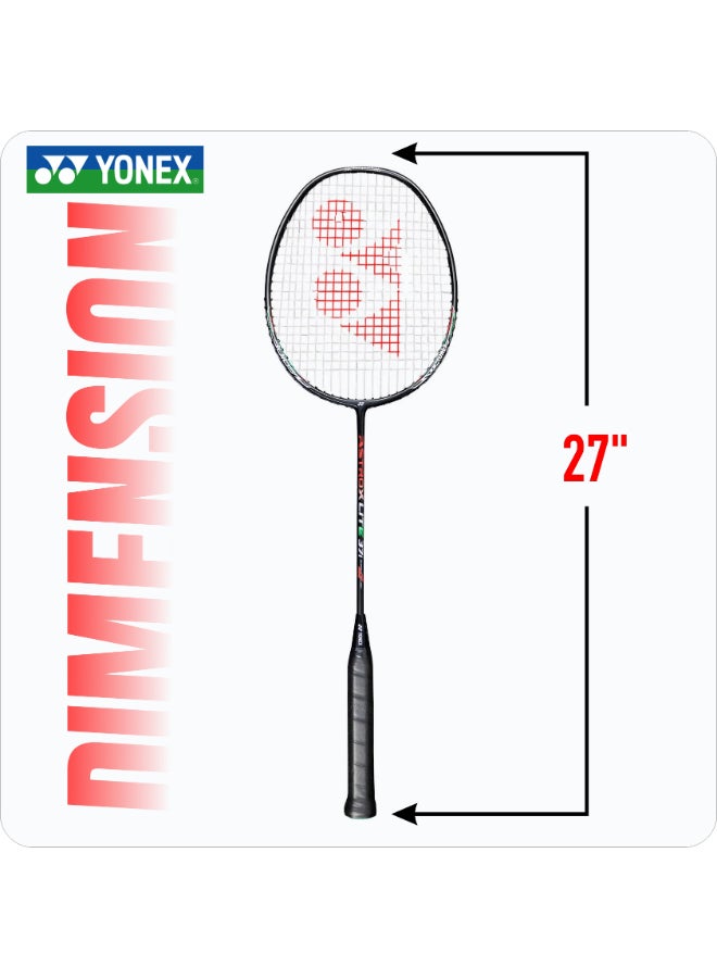 يونيكس مضرب تنس الريشة يونيكس أستروكس لايت 37i أسود اللون، مزود بأوتار وغطاء كامل - إطار خفيف الوزن وعالي القوة لضربات ساحقة سريعة وتحكم وأداء شامل - Image 4